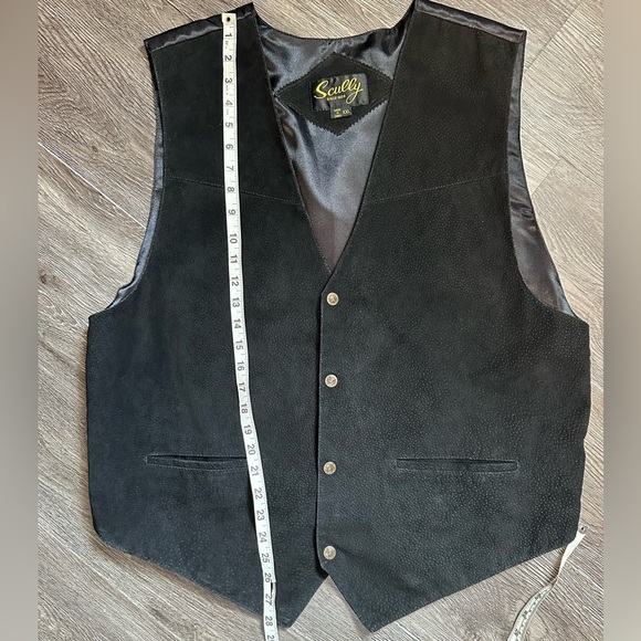 Scully Men's Black Suede Vest XXL - Picture 2 of 4